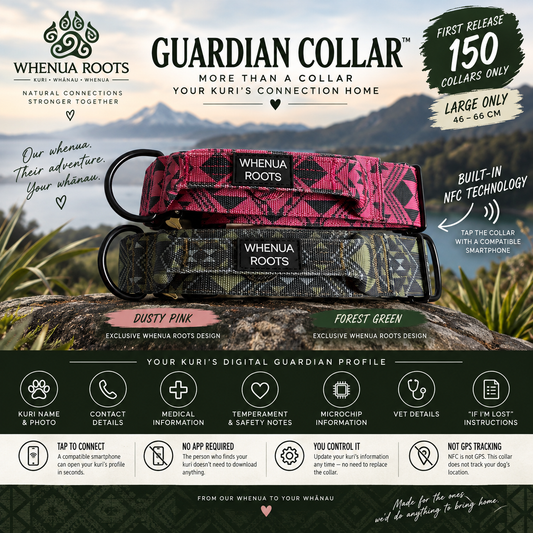 Whenua Roots Guardian Collar™ | Built-In NFC + Digital Guardian Profile