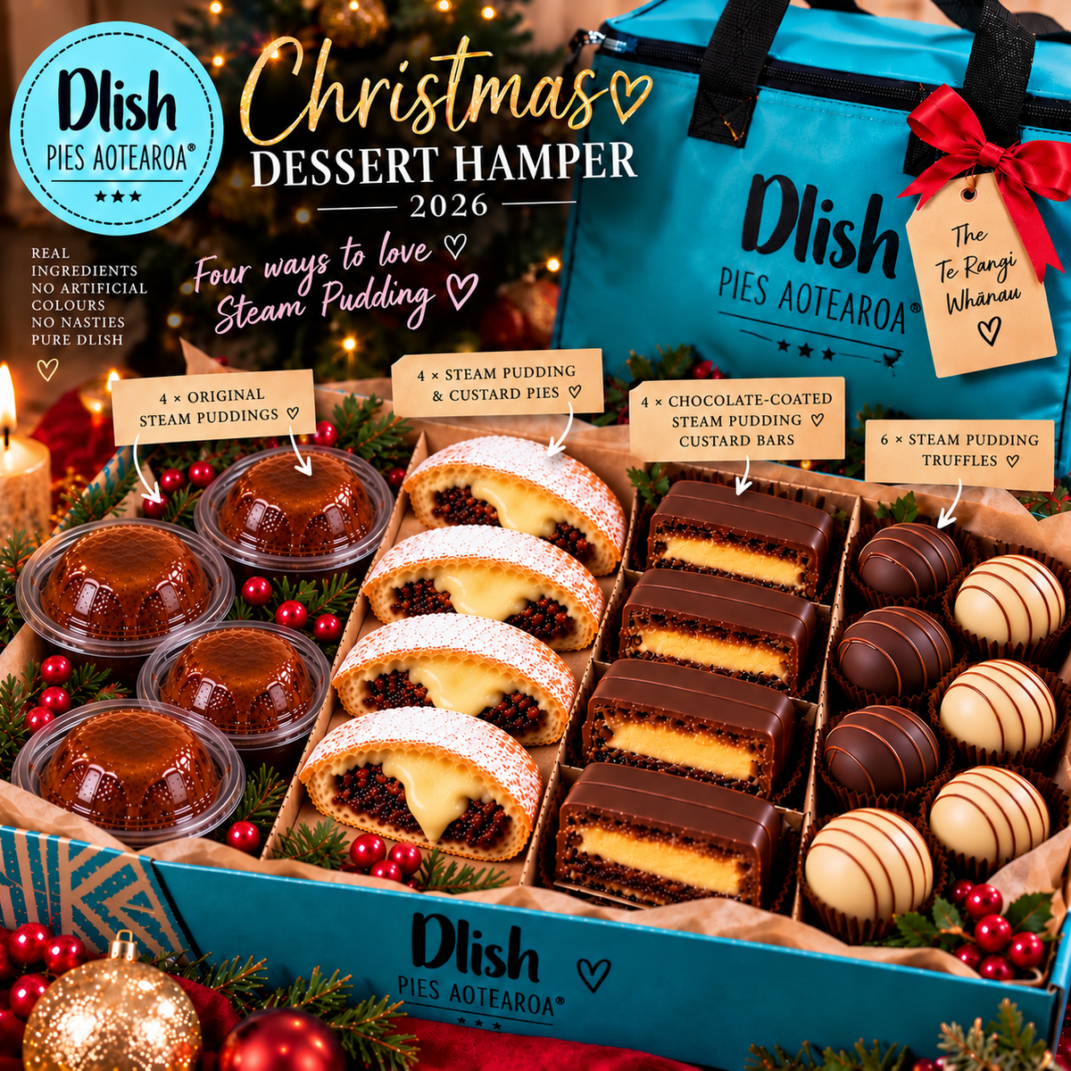 DLISH PIES® Whānau Christmas Dessert Hamper 2026